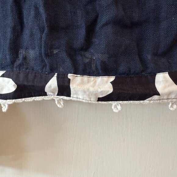 Tory Burch | Floral Fabric Trimmed Square-Neck Blouse - Picture 8 of 12